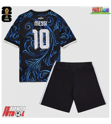 Argentina Lionel Messi #10 Segunda Equipación Niños Mundial 2026 Manga Corta (+ Pantalones cortos)